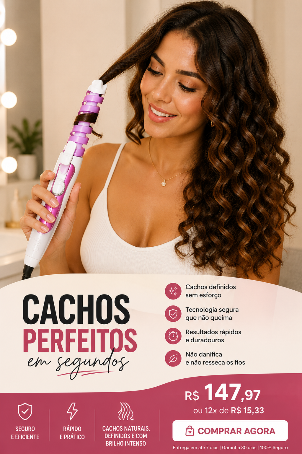 Modelador de Cachos RS BEAUTY™